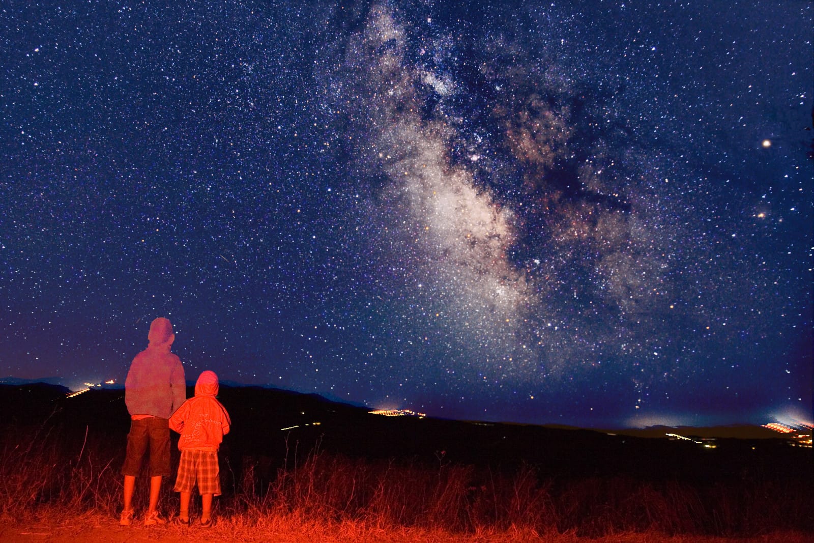 Astronomy of the night sky
