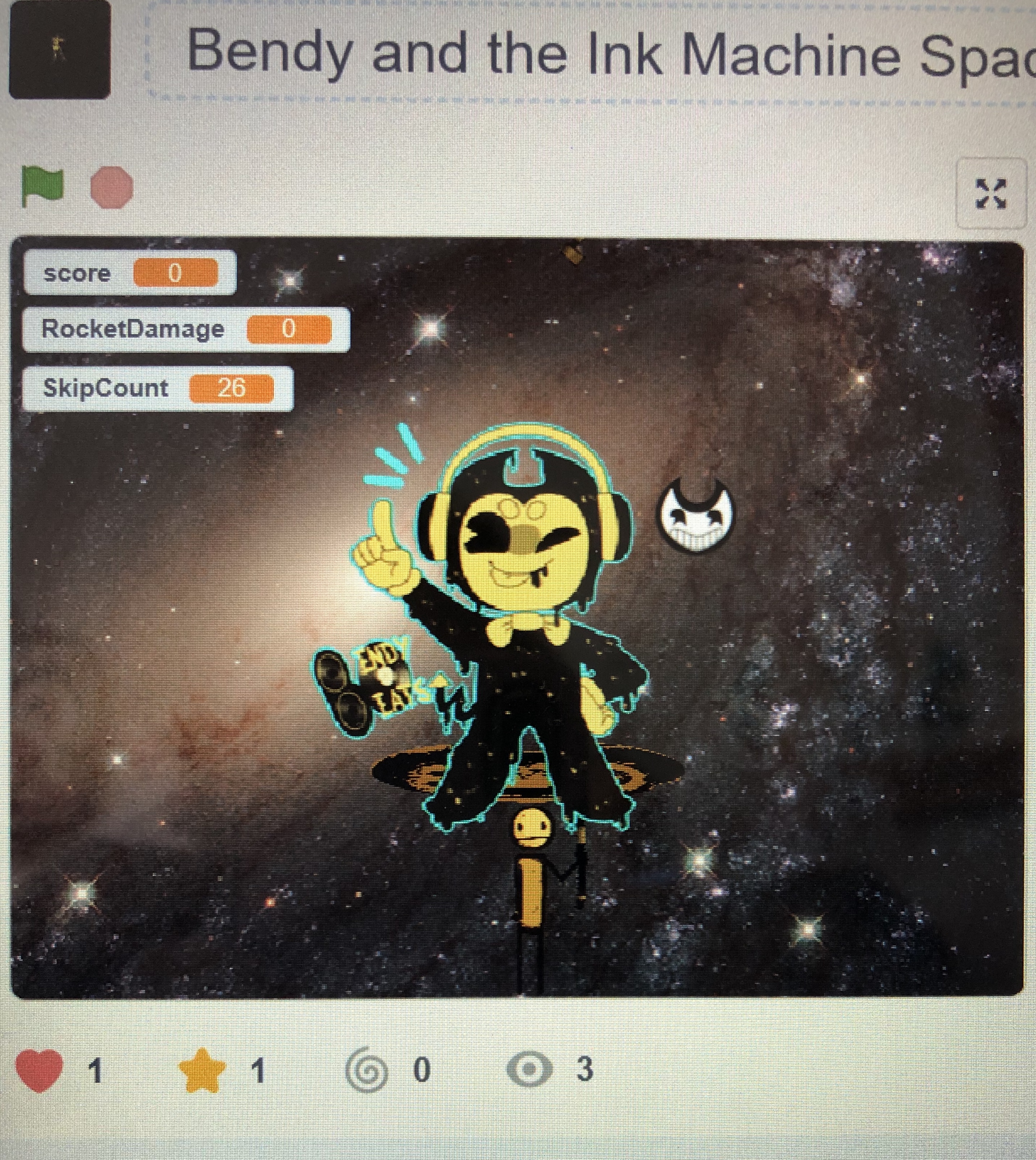 Bendy and the Ink Machine Space Invaders!!!!