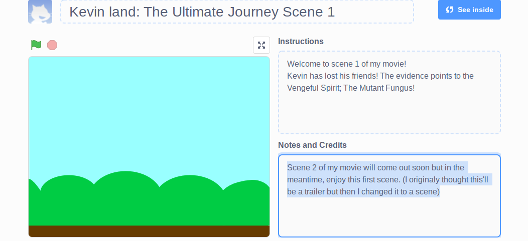 Kevin land: The Ultimate Journey Scene 1