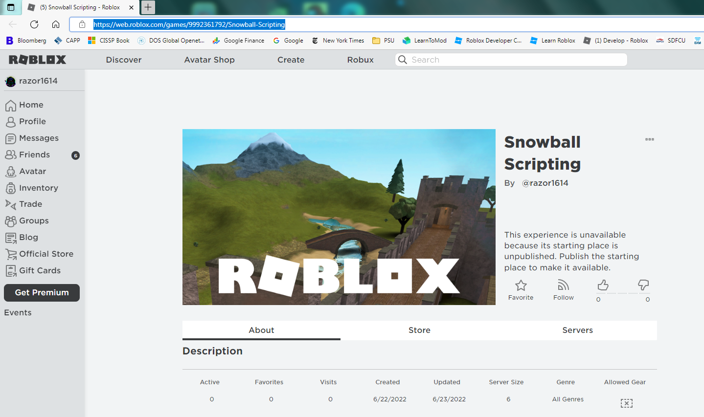 Roblox Studio 1 Project