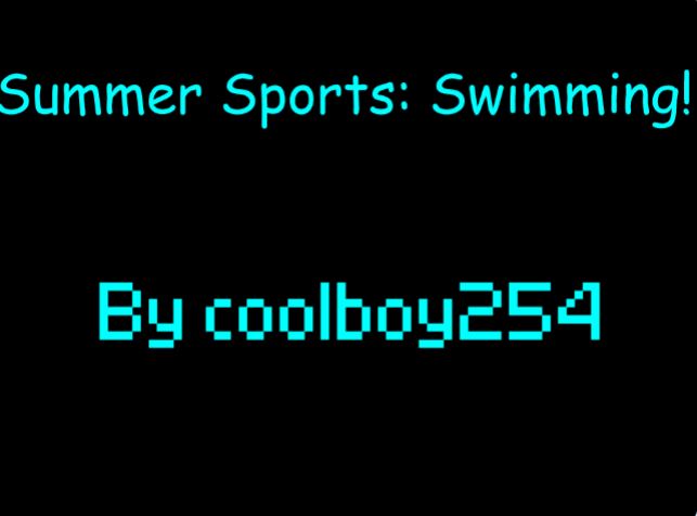 Summer Sports: Swimming 